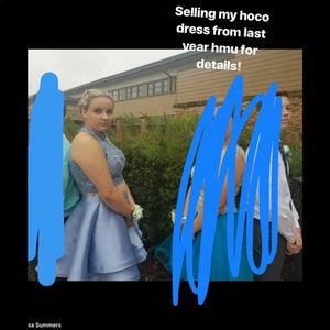 Perrywinkle homecoming dress